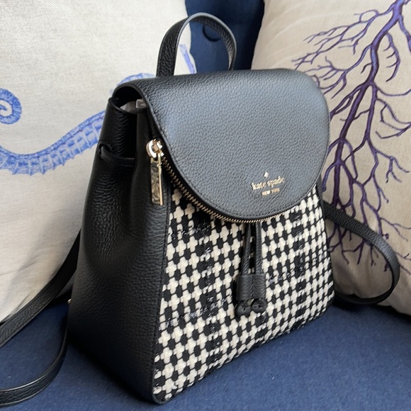 Kate Spade Leila Tweed Fabric Medium Backpack - Picture 13 of 16